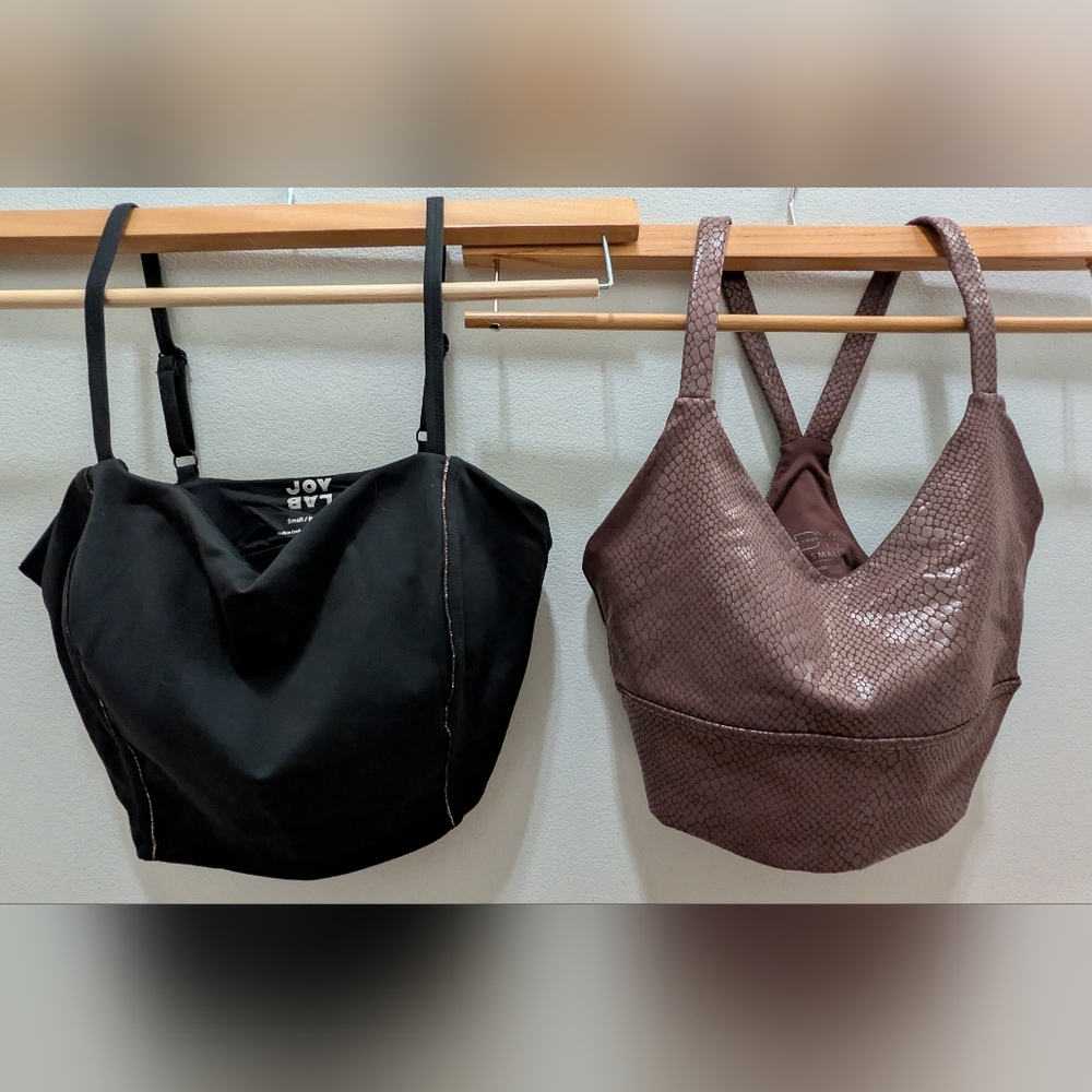 JoyLab Black and Brown Crop Tops